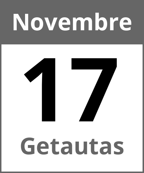 Fete Getautas Novembre 17.11.