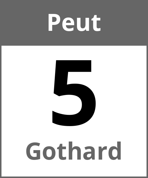 Fete Gothard Peut 5.5.