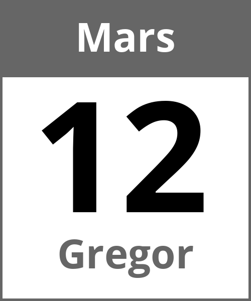 Fete Gregor Mars 12.3.