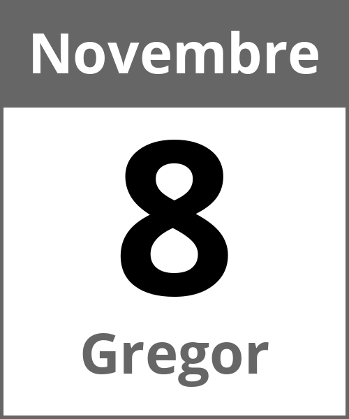 Fete Gregor Novembre 8.11.