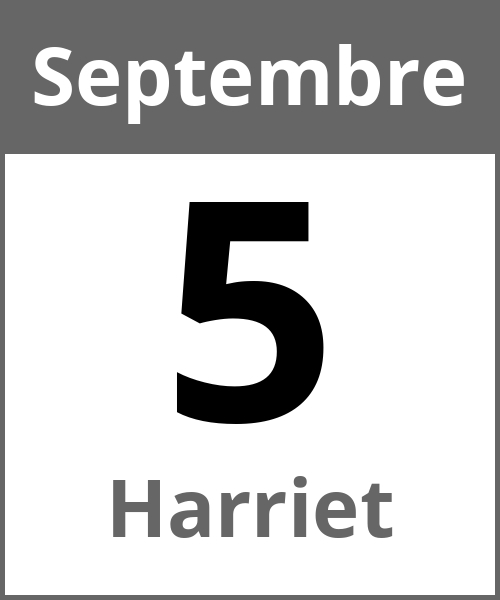 Fete Harriet Septembre 5.9.