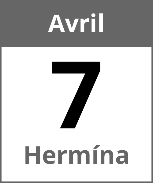 Fete Hermína Avril 7.4.