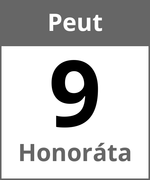 Fete Honoráta Peut 9.5.