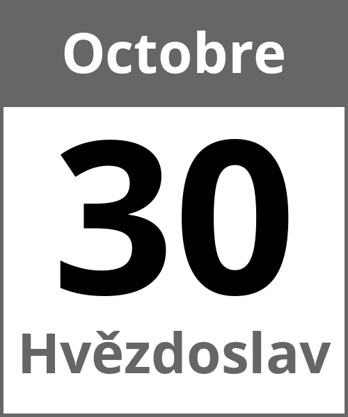 Fete Hvězdoslav Octobre 30.10.