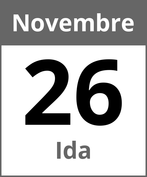 Fete Ida Novembre 26.11.