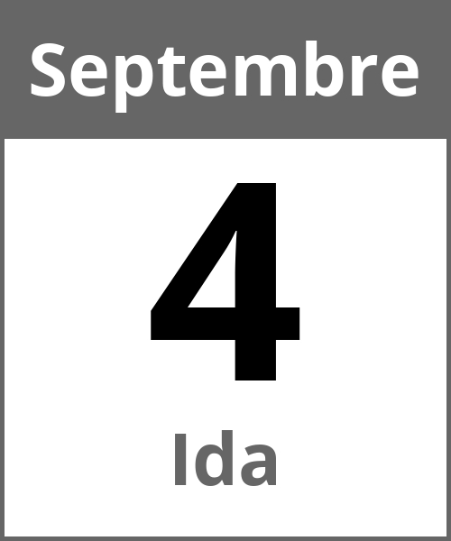 Fete Ida Septembre 4.9.