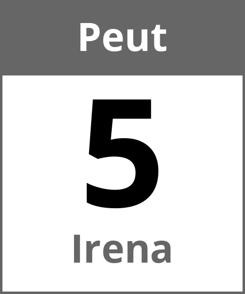 Fete Irena Peut 5.5.