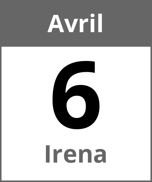 Fete Irena Avril 6.4.