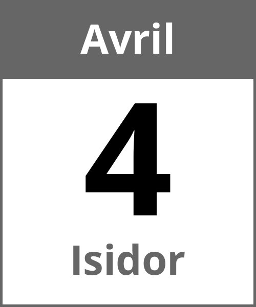 Fete Isidor Avril 4.4.