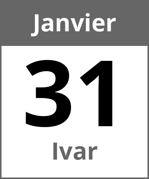 Fete Ivar Janvier 31.1.