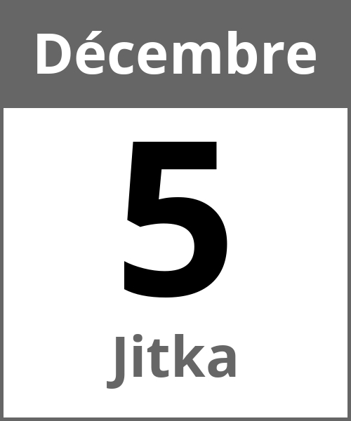 Fete Jitka Décembre 5.12.