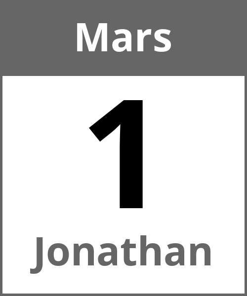 Fete Jonathan Mars 1.3.