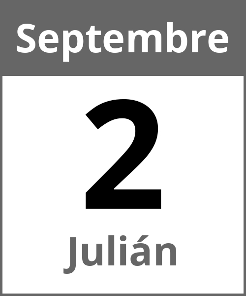 Fete Julián Septembre 2.9.