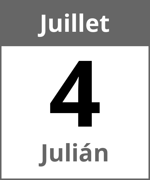 Fete Julián Juillet 4.7.