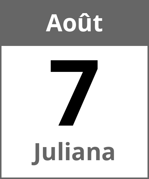 Fete Juliana Août 7.8.