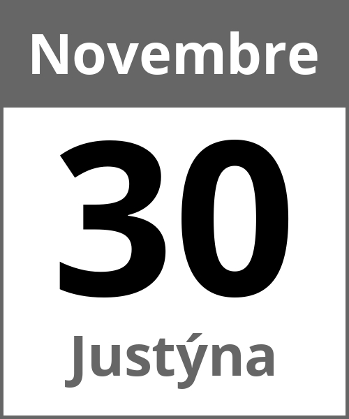 Fete Justýna Novembre 30.11.