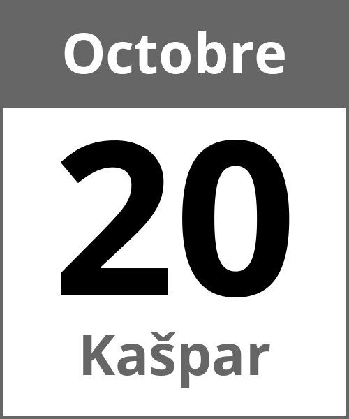 Fete Kašpar Octobre 20.10.