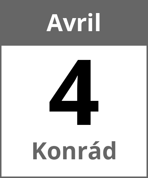 Fete Konrád Avril 4.4.