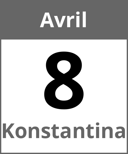 Fete Konstantina Avril 8.4.