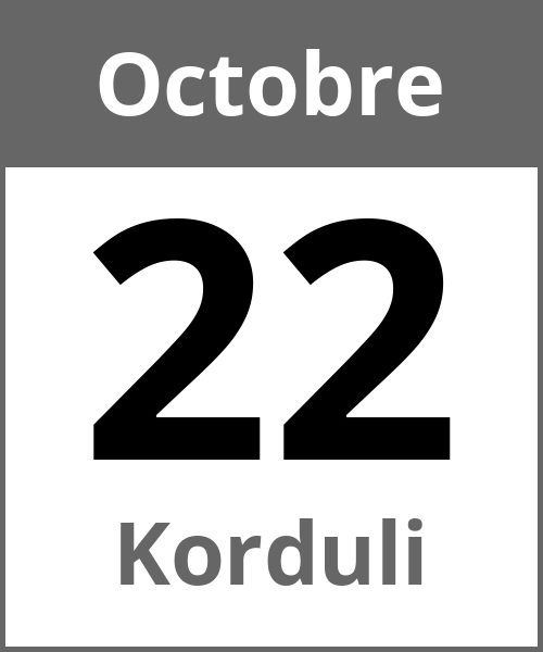 Fete Korduli Octobre 22.10.