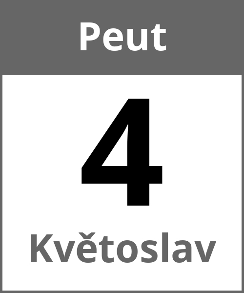 Fete Květoslav Peut 4.5.