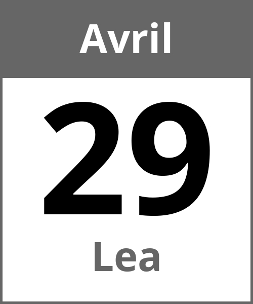 Fete Lea Avril 29.4.