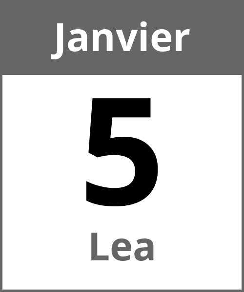 Fete Lea Janvier 5.1.