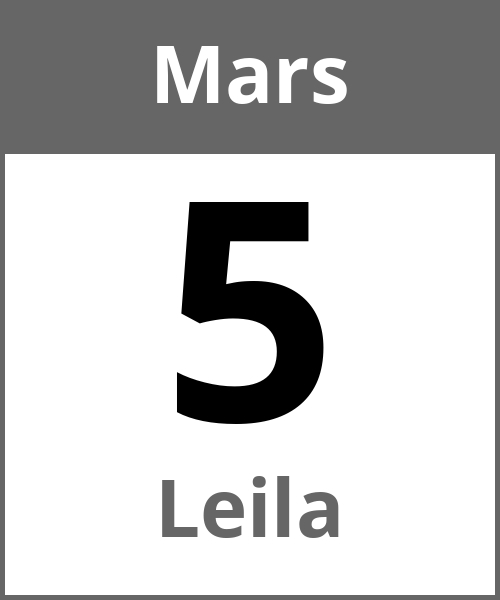 Fete Leila Mars 5.3.