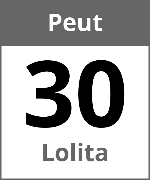 Fete Lolita Peut 30.5.