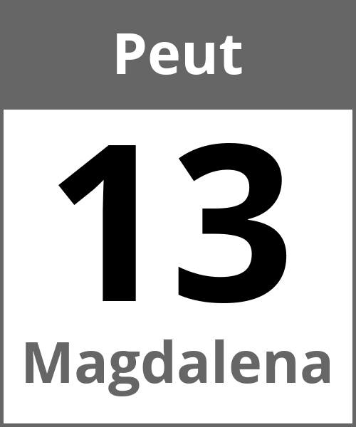 Fete Magdalena Peut 13.5.