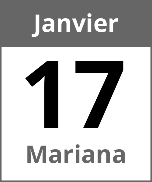 Fete Mariana Janvier 17.1.