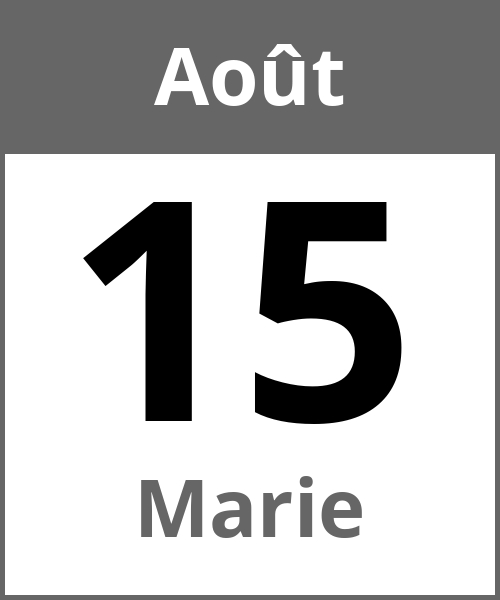 Fete Marie Août 15.8.