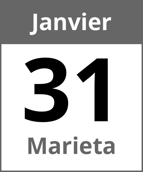 Fete Marieta Janvier 31.1.