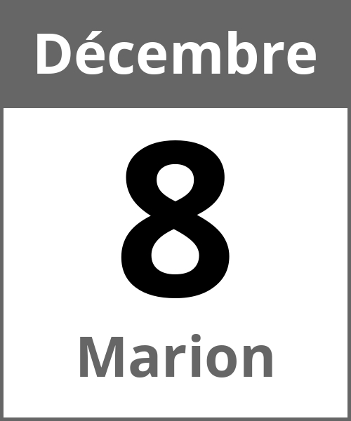 Fete Marion Décembre 8.12.