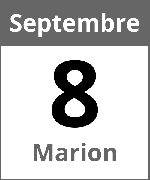 Fete Marion Septembre 8.9.