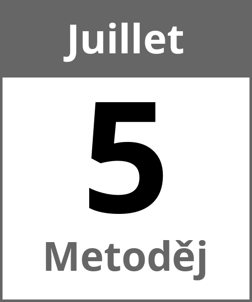 Fete Metoděj Juillet 5.7.