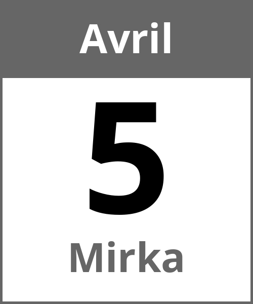 Fete Mirka Avril 5.4.