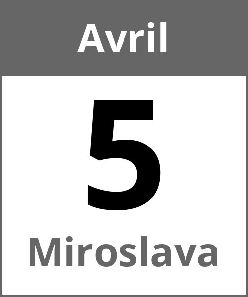 Fete Miroslava Avril 5.4.