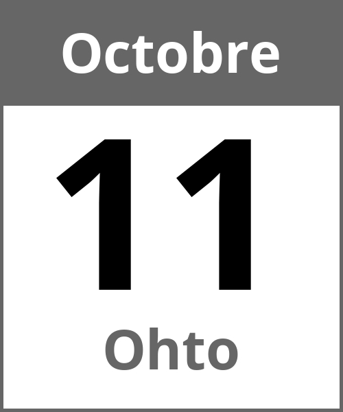 Fete Ohto Octobre 11.10.