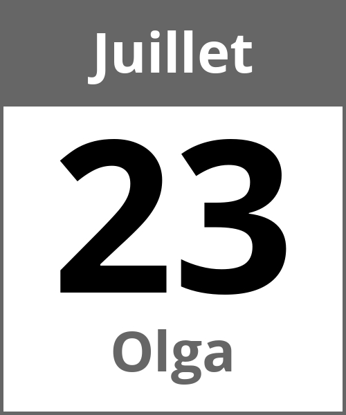 Fete Olga Juillet 23.7.