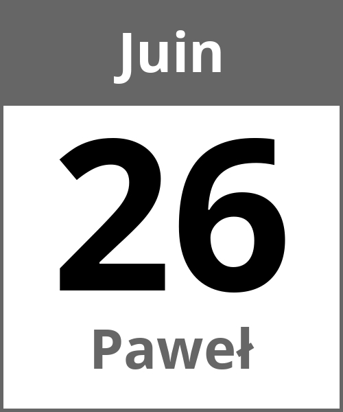 Fete Paweł Juin 26.6.