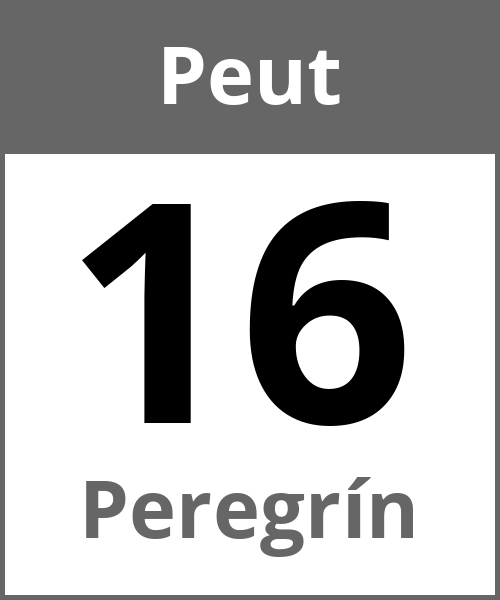 Fete Peregrín Peut 16.5.