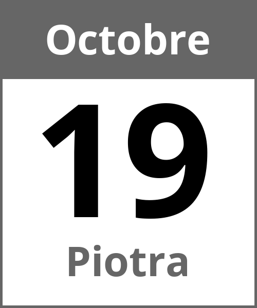 Fete Piotra Octobre 19.10.