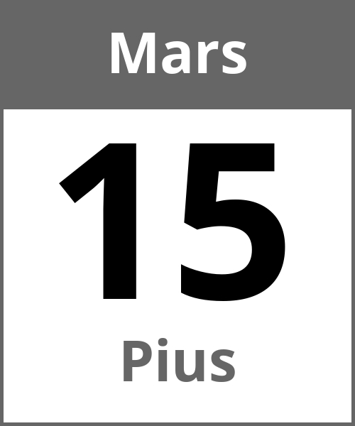 Fete Pius Mars 15.3.