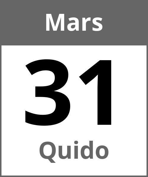 Fete Quido Mars 31.3.