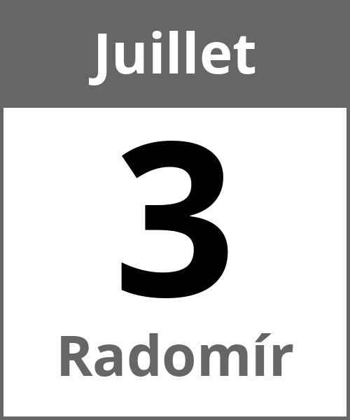 Fete Radomír Juillet 3.7.