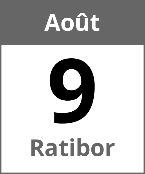 Fete Ratibor Août 9.8.