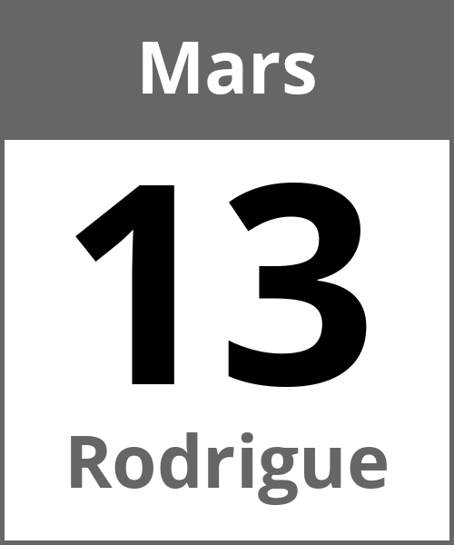 Fete Rodrigue Mars 13.3.