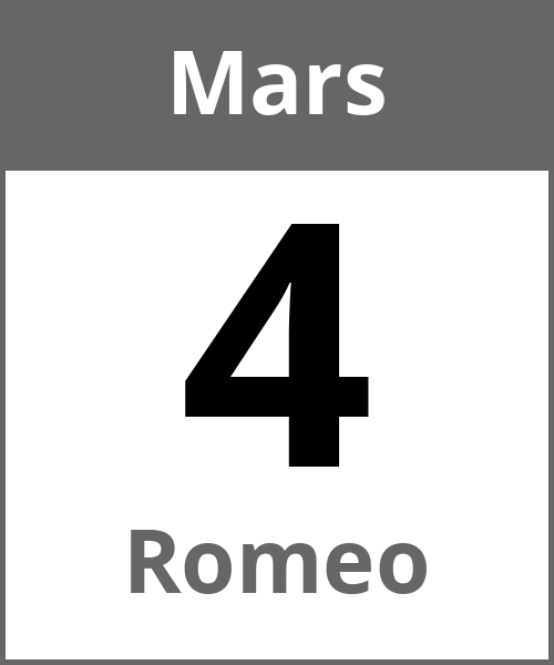 Fete Romeo Mars 4.3.