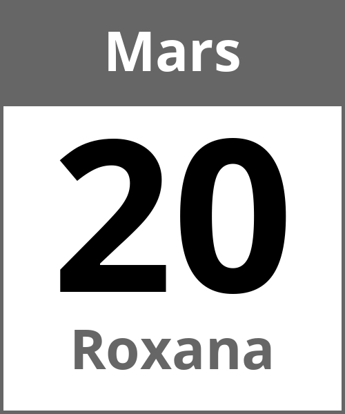 Fete Roxana Mars 20.3.